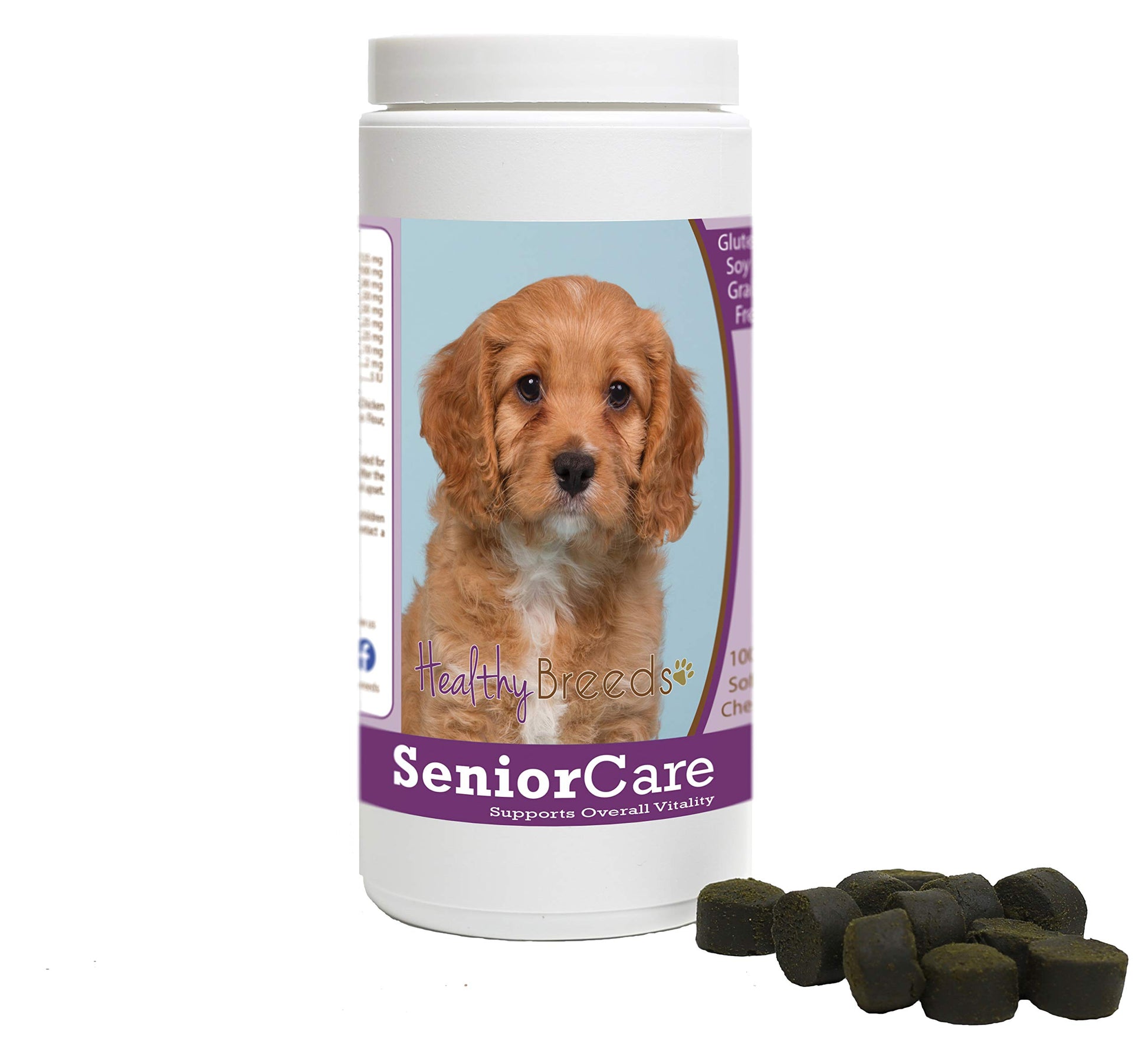 Healthy Breeds Cavapoo Senior Dog Care Soft Chews 100 Count