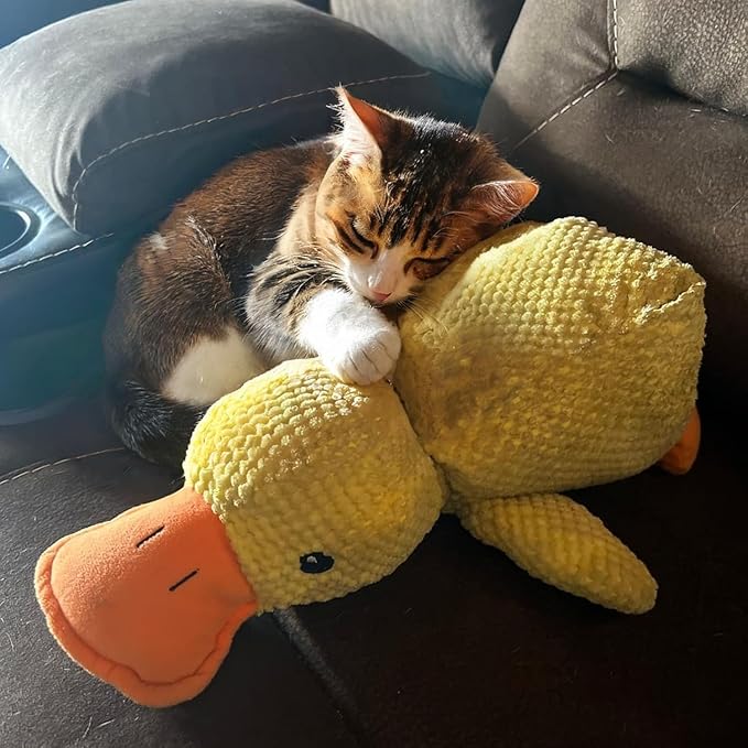 Calming Duck Dog Toy,Emotional Support Duck for Dogs (Pink 18 * 15 in)