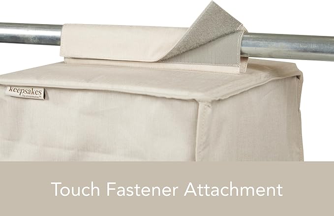 Covermates Keepsakes Hanging Closet Organizer - Heavy Duty Material, Sturdy Interior Shelves - Closet Storage, Beige Heather