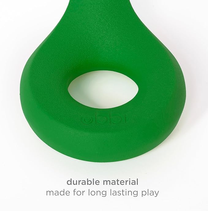 Ubbi Chomp Toy for Medium to Large Dog Breeds, Durable Natural Rubber, Green (Pack of 2)