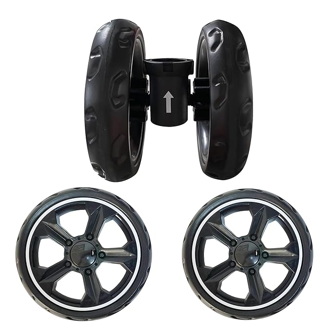 ROODO 3 Wheel Pet Stroller Dedicate Wheel Set,Original,Fast disassembly,Replacement and Installation,No Additional Tools are Required