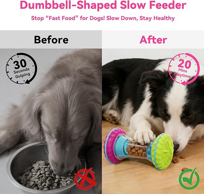 Interactive Dog Puzzle Toys for Small Medium Large Breed - Durable Smart Puppy Enrichment Dogs Toy to Keep Them Busy, Mental Brain Stimulation Treat Dispensing Training & Slow Feeder by MateeyLife
