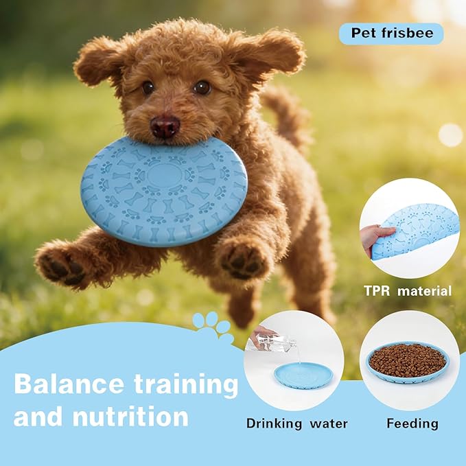 Dog Training Treat Pouch with Water Bottle Pouch – Includes Dual-purposeTraining Disc and Durable Chewable Bounce Ball,Features 3 Convenient Wearing Styles for Dog Walking,Outdoor and Training