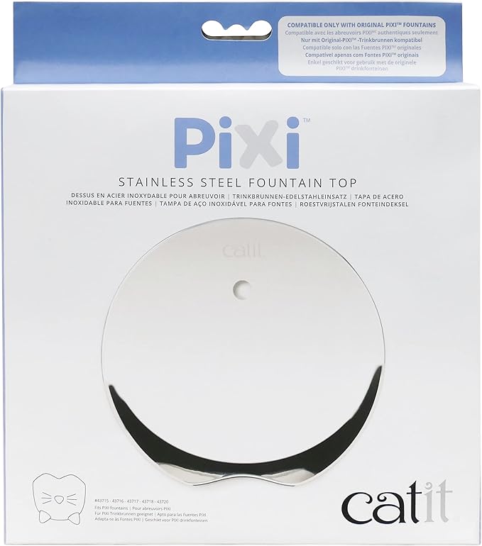 Catit Pixi Fountain Stainless Steel Top Replacement Parts Clean for Catit Pixi Fountain Stainless Steel Automatic Water Supply