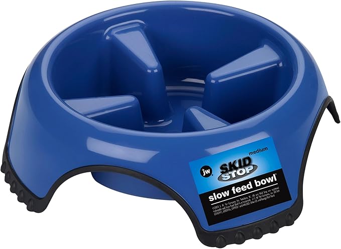 Jw Pet Skidstop Slow Feed Pet Bowl Large(Color May Vary)