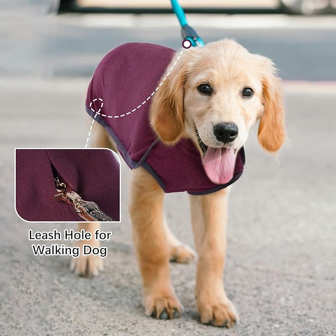 ROZKITCH Soft Warm Dog Sweater Pajamas, Dog Vest for Cold Weather Winter, Elastic Dog Turtleneck Sweater, Onesie Sleeveless Pullover Dog Clothes, Lightweight Pet Shirt for Small Medium Large Dog Red
