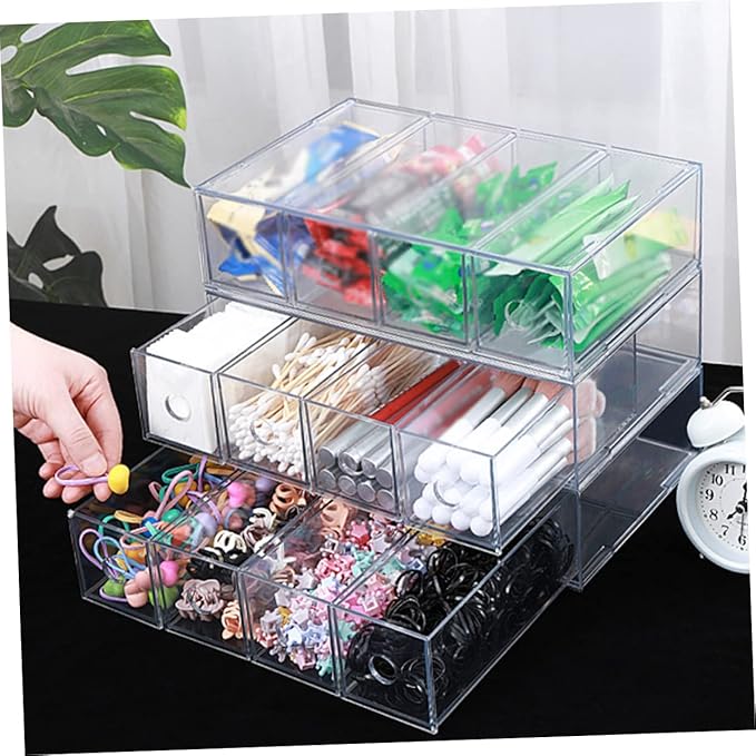 Acrylic Makeup Storage Case Jewelery Box Multipurpose Transparent Organize Your Cosmetics Easily