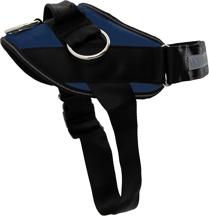 ShawnCo Essential Dog Harness, No-Pull Pet Vest with 3 Leash Clips, No Choke, Reflective, Adjustable and Padded, for Easy Walking and Training for Small, Medium and Large Dogs (Pacific Blue, S)