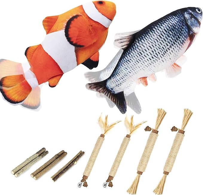 Tocirelo Interactive Cat Toys & Silvervine Sticks for Cats