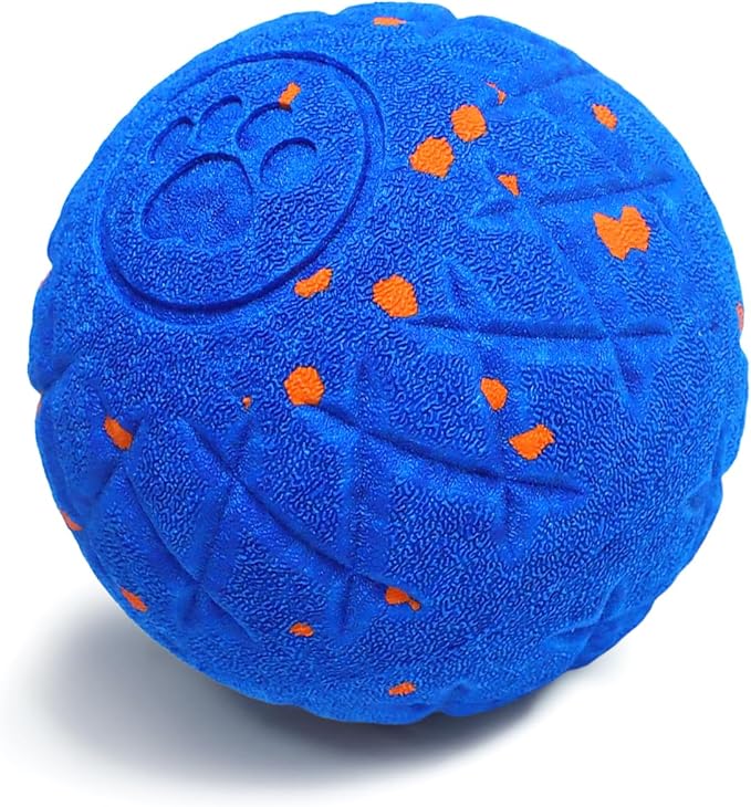 SCHITEC Interactive Dog Toy Ball - Automatic Bouncing, Rolling & Vibrating Motorized Ball for Medium Large Dogs, Rechargeable Self-Moving Electronic Pet Toy for Boredom & Indoor Chase(Blue)