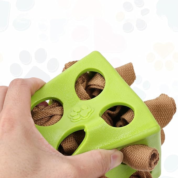Dog Treat Puzzle Ball, Interactive Chew Toy, Puzzle Plaything with Treat Dispensing Design, Dog Plaything with Sturdy Construction, Pet Accessories, Enrichment Toy for Mental Cognitive Sensory Stress