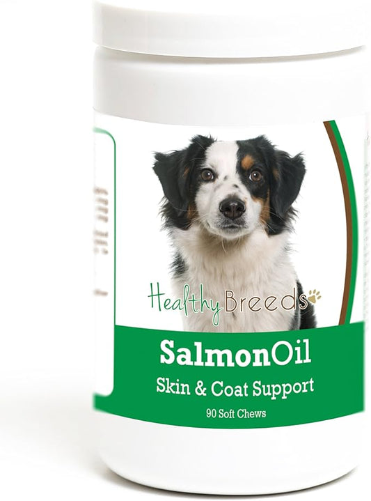 Healthy Breeds Miniature American Shepherd Salmon Oil Soft Chews 90 Count