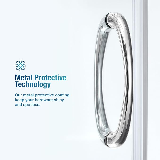 OVE Decors Breeze 34 in. Corner Shower Clear Sliding Door with Base in Chrome Finish