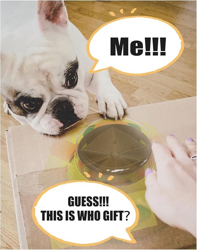 Interactive Puzzle Toy for Dogs - Enrichment Slow Feeder Dispenser for Dry Food & Treats (All Breeds)