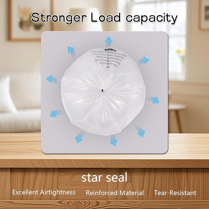 150 Pack Heavy Duty Self-Cleaning Litter Box Liners, Compatible with Litter-Robot 3/4, Extra Thick Waste Drawer Liners, 9-11 Gallons of Capacity, Easy to Empty