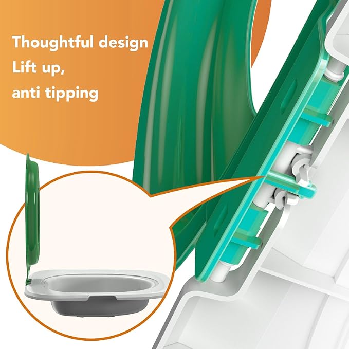 Cat Toilet Training Kit, Reusable Cat Toilet Trainer Urinal Removable Pet Toilet Training System, Professional Cat Urinal Seat Trainer for Home Pet Shop (Green)