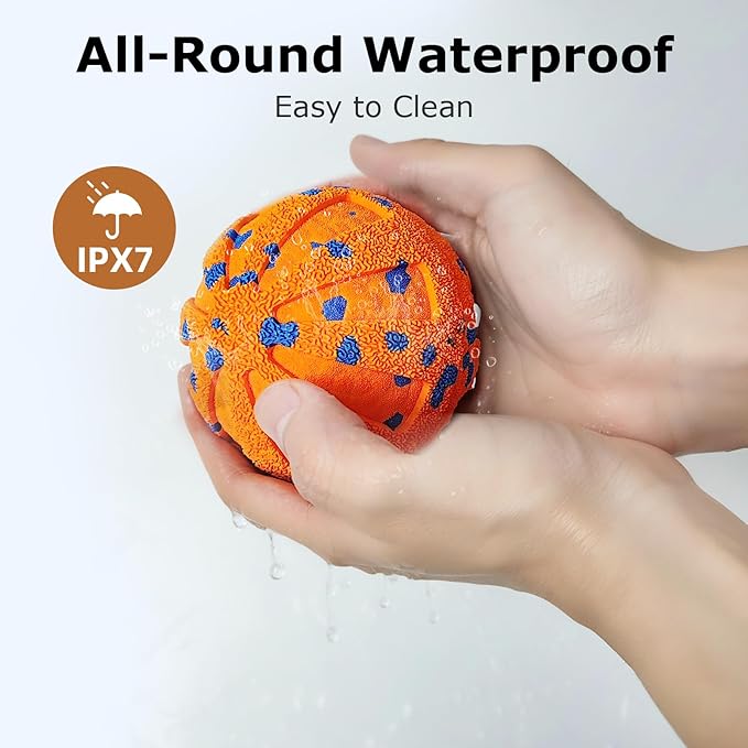 Interactive Dog Toys Ball, 3 Play Modes with Colorful Lights, Automatic Moving, Bouncing, E-TPU Material, Suitable for Large and Medium-Sized Dogs, Used for Boredom Relief and Daily Training