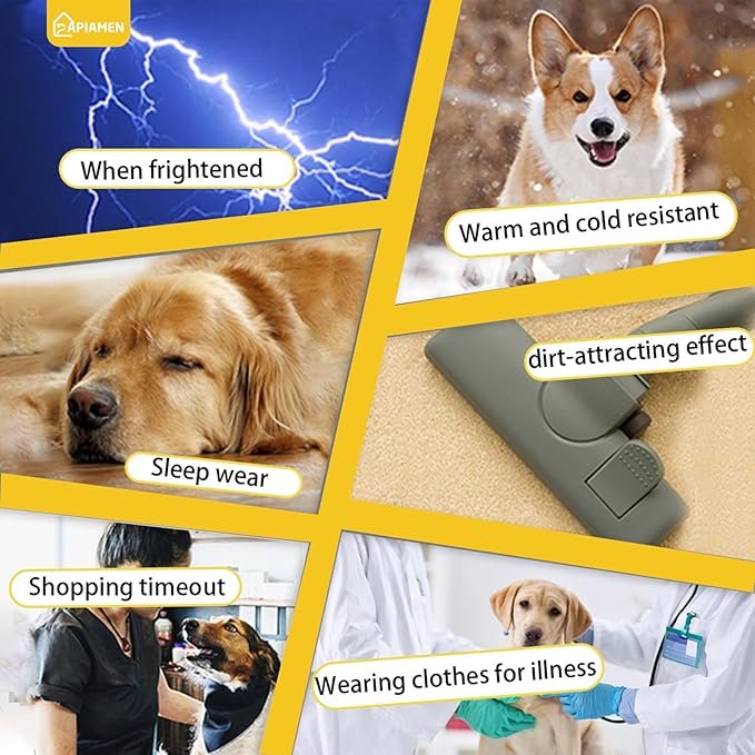 Dog Ear Cover for Hematoma,Bathing,Grooming,Drying,Fashion No Shake Ear Wraps for Dogs Ear Muffs Noise Protection Anxiety Relief,Waterproof Dog Calming Hoodie Shower Cap(Yellow,L)