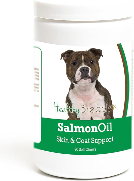 Healthy Breeds Staffordshire Bull Terrier Salmon Oil Soft Chews 90 Count