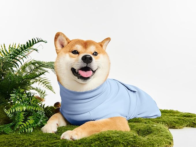 Dog Anxiety Calming Vest Adjustable Turtleneck Thunder Shirt Jacket for Fireworks, Separation, Vet Visits, Pet Hoodie for Large Medium Dogs