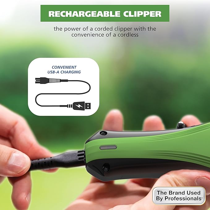 Cordless Dog Grooming Clipper Kit — Rechargeable, Heavy-Duty, All Coat Types