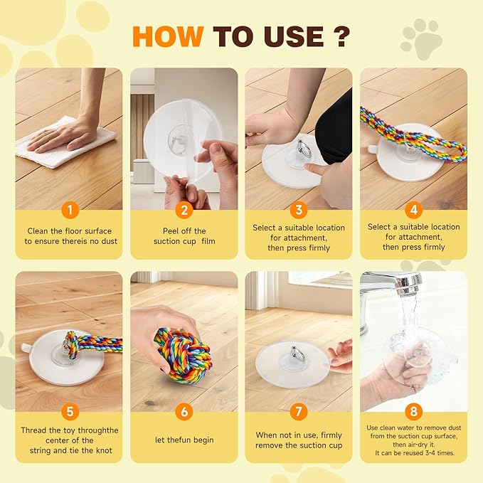 Interactive Dog Toys to Keep Them Busy, Tug of War, Dog Enrichment Toys for Aggressive Chewers, Puppy Teething Toys,Durable Rope & Chew Ball, Indoor Toys Small Medium Dogs，Rainbow