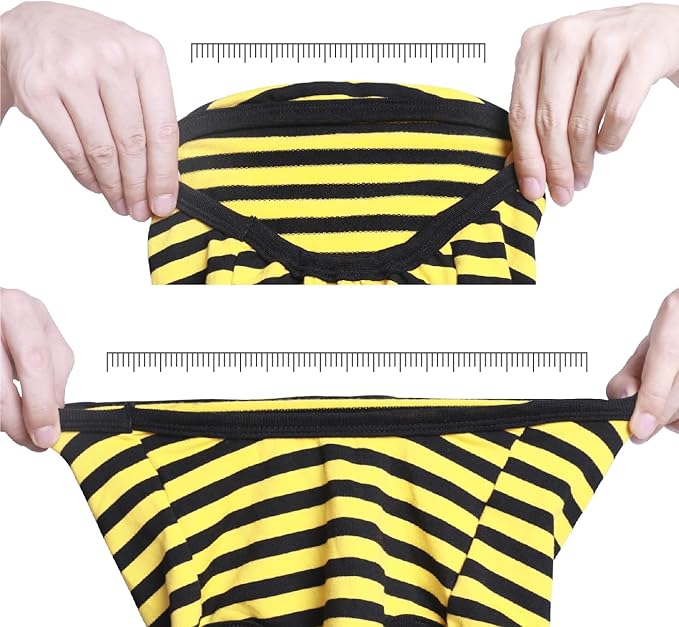 iChoue 2pcs French Bulldog Striped Shirts 100% Breathable Cotton Tank Tops Vests Clothes for Frenchie Dogs, Yellow and Red Stripes, Medium