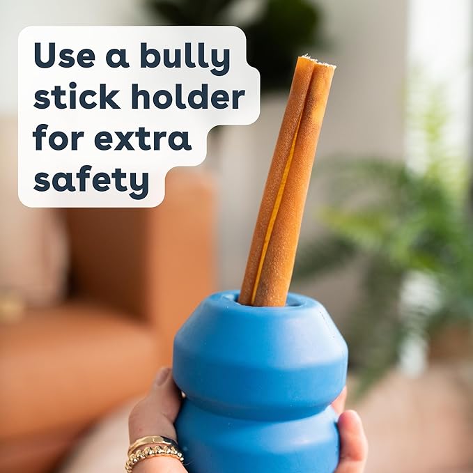 Pupford Thick Bully Sticks for Dogs & Puppies, Smoked for Improved Smell, Natural, Long-Lasting, Single Ingredient Chews for Medium & Large Breeds (12", 4 Count)