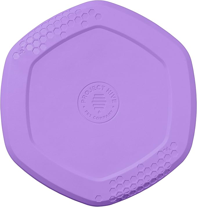PROJECT HIVE ·PET COMPANY· - Calming Lavender Scented - Hive Frisbee Disc for Dogs - Great for Fetch - Includes a Lick mat on Back - Floats in Water, Smooth Glide - Made in The USA