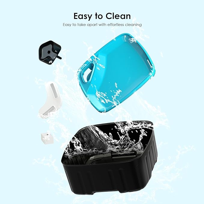 Large Dog Water Fountain - 2.1GAL/8L/270oz Bowl with Water Level Window, LED Reminder, Quiet Pump for Multiple Dogs
