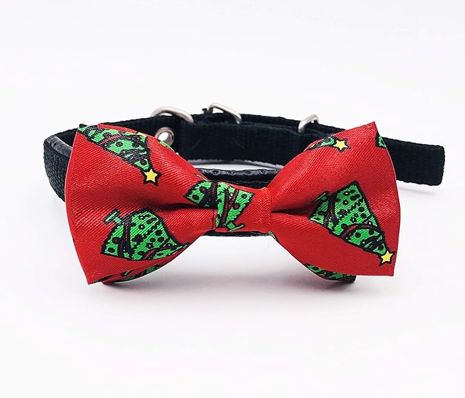 PET SHOW 10pcs/Pack 3.5 * 1.7" Christmas Small Dogs Collar Attachment Bow Ties Xmas Parties Puppies Cats Collar Charms Accessories Slides Bowties Assorted