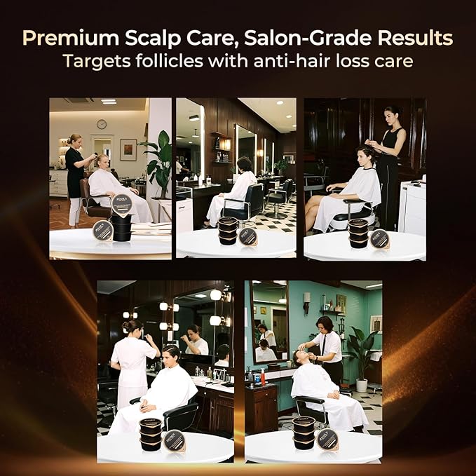 Ginger Scalp Repair Massage Cream - 8 Pods Gift Set, Hair Strengthening, Oil Control, Dandruff Removal for Thinning Hair & Oily Scalp