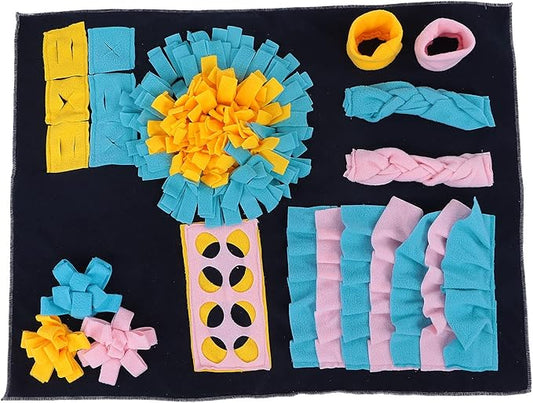 Dog Snuffle Pad, Interactive Feeding Mat, Dog Puzzle Toys, Dog Food Dispenser Mat for Travel Slow Eating Stress Reduction and Smell Training