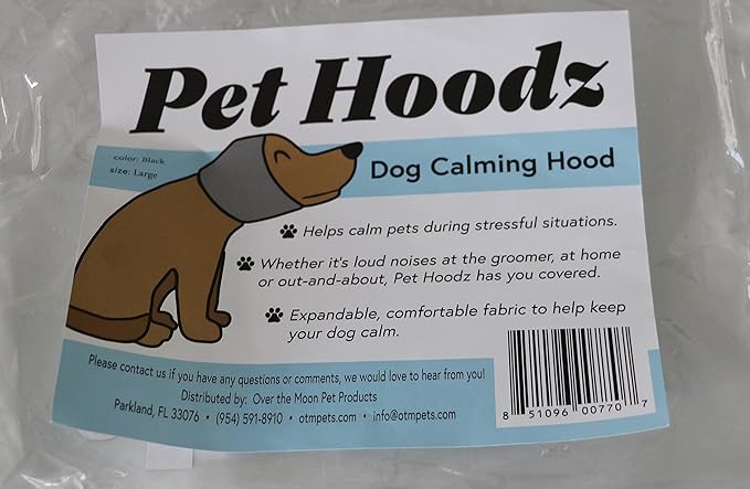 Pet Hoodz for Dogs-Anxiety, Grooming, Muffs, Ear Protection, Calming Hood, Ear Compression, Pet Hoodie, Hoodie, Dog Ear Wrap