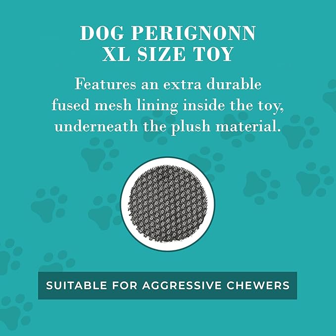Haute Diggity Dog Pop The Bubbly Pawty Bundle, Plush Dog Toys for Small, Medium & Large Dogs, 3-Pack Durable Stuffed Champagne-Inspired Pet Toys with Interactive Squeaker, Machine-Washable & Safe