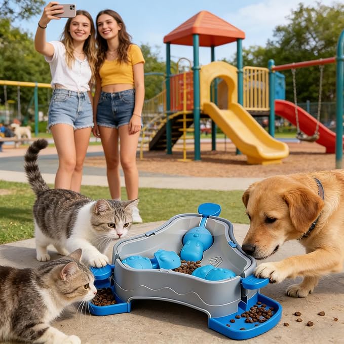 Interactive Dispensing Toy - Puzzle Dog Feeder, Treat Training with Slow Release, Puppy Enrichment with Durable Design, Pet Supplies Mental Stimulation, Indoor Entertainment for Busy Professionals