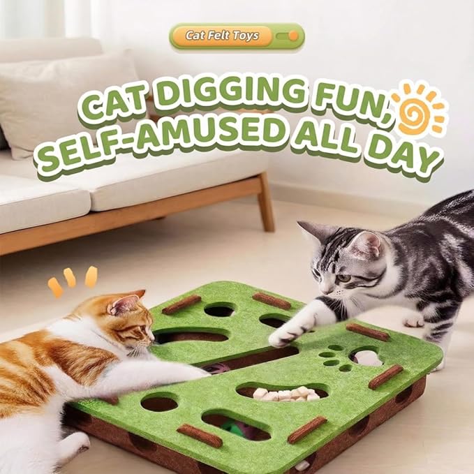 Dog Puzzle Toy for Mental Stimulation, Interactive Slow Feeder & Treat Dispensing Enrichment Toy for Dogs and Cats