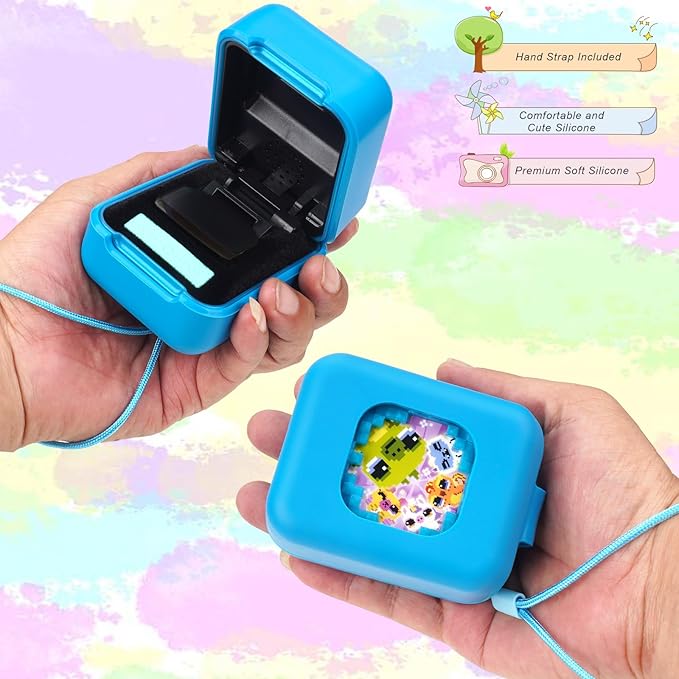 YouKnow Silicone Case for Bitzee Magicals Interactive Toy Digital Pet and Case, Protective Skin Sleeve for Bitzee Virtual Electronic Pets Accessories (Case Only) (Blue)