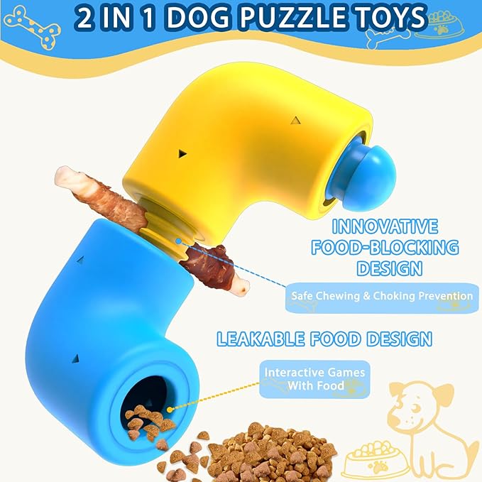 Dog Puzzle Toys for Smart Dogs, Puzzle Interactive Dog Toys, Pupp Brain StimulatingToy for Bored Dogs, Christmas Dog Toys (6 Pieces)