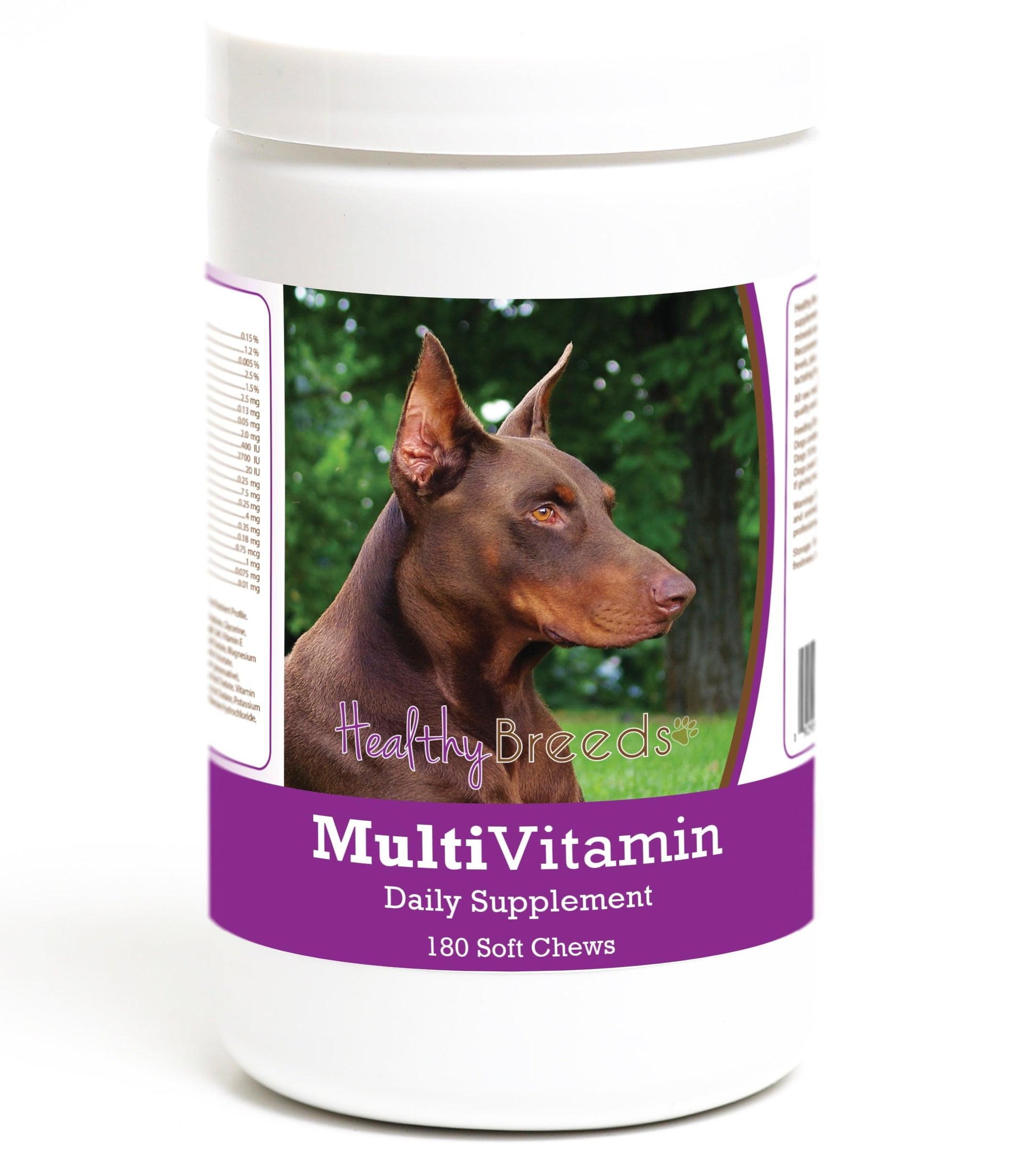 Healthy Breeds Doberman Pinscher Multivitamin Soft Chew for Dogs 180 Count