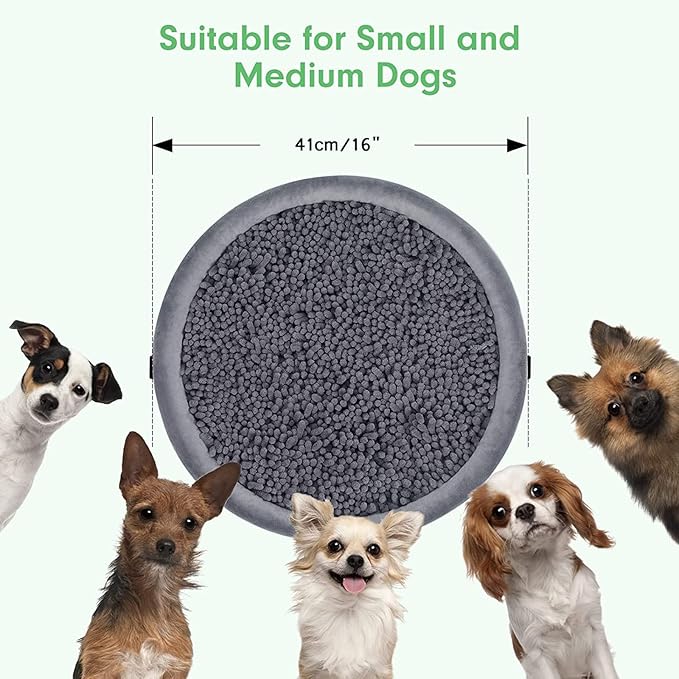Snuffle Mat for Dogs,16" Interactive Dog Puzzle Toys, Enrichment Pet Foraging Mat,Dog Treat Dispenser for Smell Training and Slow Eating for Feeding, Dog Mental Stimulation Toys