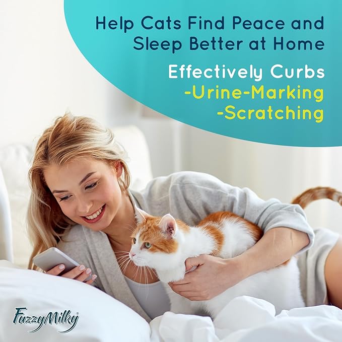 Cat Calming Spray 80ml - Ethanol Free, Pheromone Spray for Cat Anxiety Relief, Travel, Vet Visits, Sleep - Deterrent for Scratching, Urine Marking