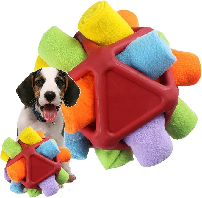awakentti Puppy Chew Toys, Dog Treat Dispenser Toy, Pet Anxiety Relief and Calming Aid, Puppy Teething Toys for Small Medium Dogs (A)