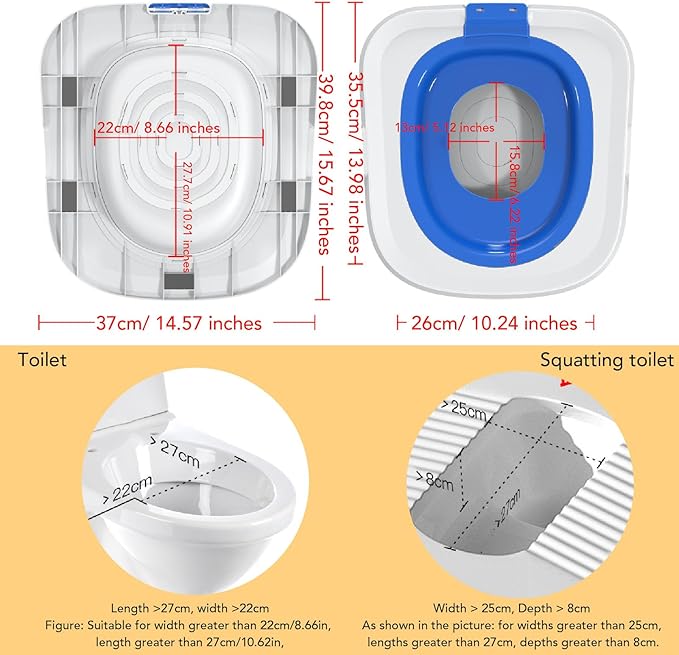 Pilipane Cat Toilet Training Kit Reusable Cat Toilet Trainer Urinal Removable Pet Toilet Training System for Home Pet Shop (Blue)