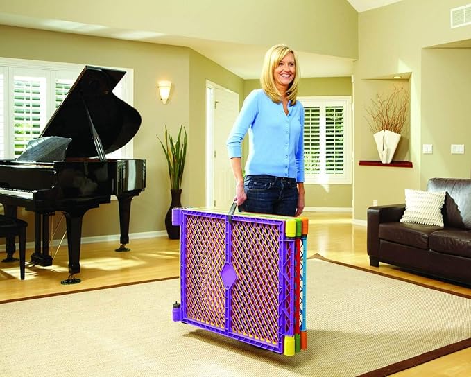 Toddleroo by North States - Superyard Colorplay Baby Play Yard: Freestanding 6-Panel Baby Playpen - Indoor or Outdoor Use - Made in USA - Encloses Up to 18.5 Square Feet - 26 Inches Tall - Colorplay