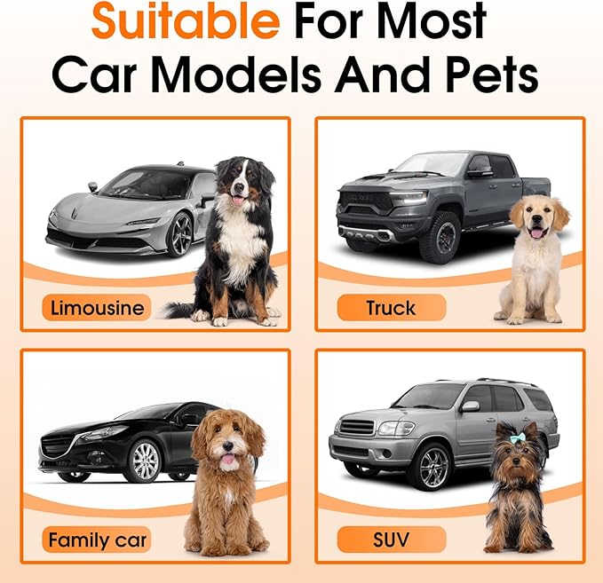Front Dog Seat Cover, Waterproof Car Seat Covers for Dogs Nonslip Scratch-Proof Dog Seat Cover Front Seat Cover for SUV, Trucks & Cars - S, Black