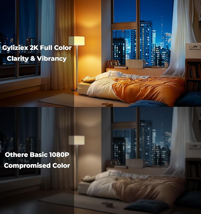 2K Clock Camera, 5G & 2.4G WiFi Indoor Pet Nanny Cameras with Alarm for Home, Full Color Night Vision, Human Motion Detection, Local SD Storage