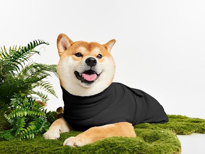 Dog Anxiety Calming Vest Adjustable Turtleneck Thunder Shirt Jacket for Fireworks, Separation, Vet Visits, Pet Hoodie for Large Medium Dogs