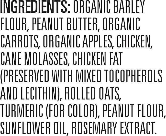 Newman's Own Peanut Butter Dog Biscuits, 10 oz Bag (Pack of 6) — Oven Baked Crunchy Training Treats, Organic Ingredients, No Wheat Corn or Soy, Premium Quality Wholesome Dog Cookies