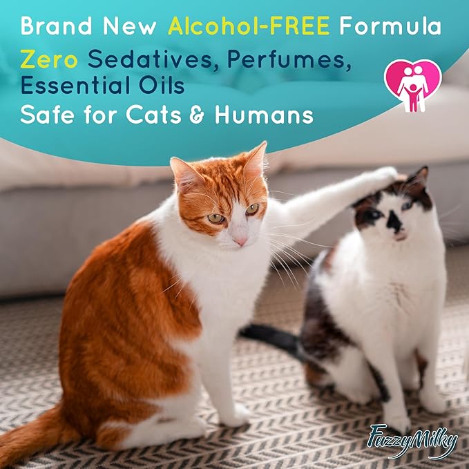 Cat Calming Spray 80ml - Ethanol Free, Pheromone Spray for Cat Anxiety Relief, Travel, Vet Visits, Sleep - Deterrent for Scratching, Urine Marking
